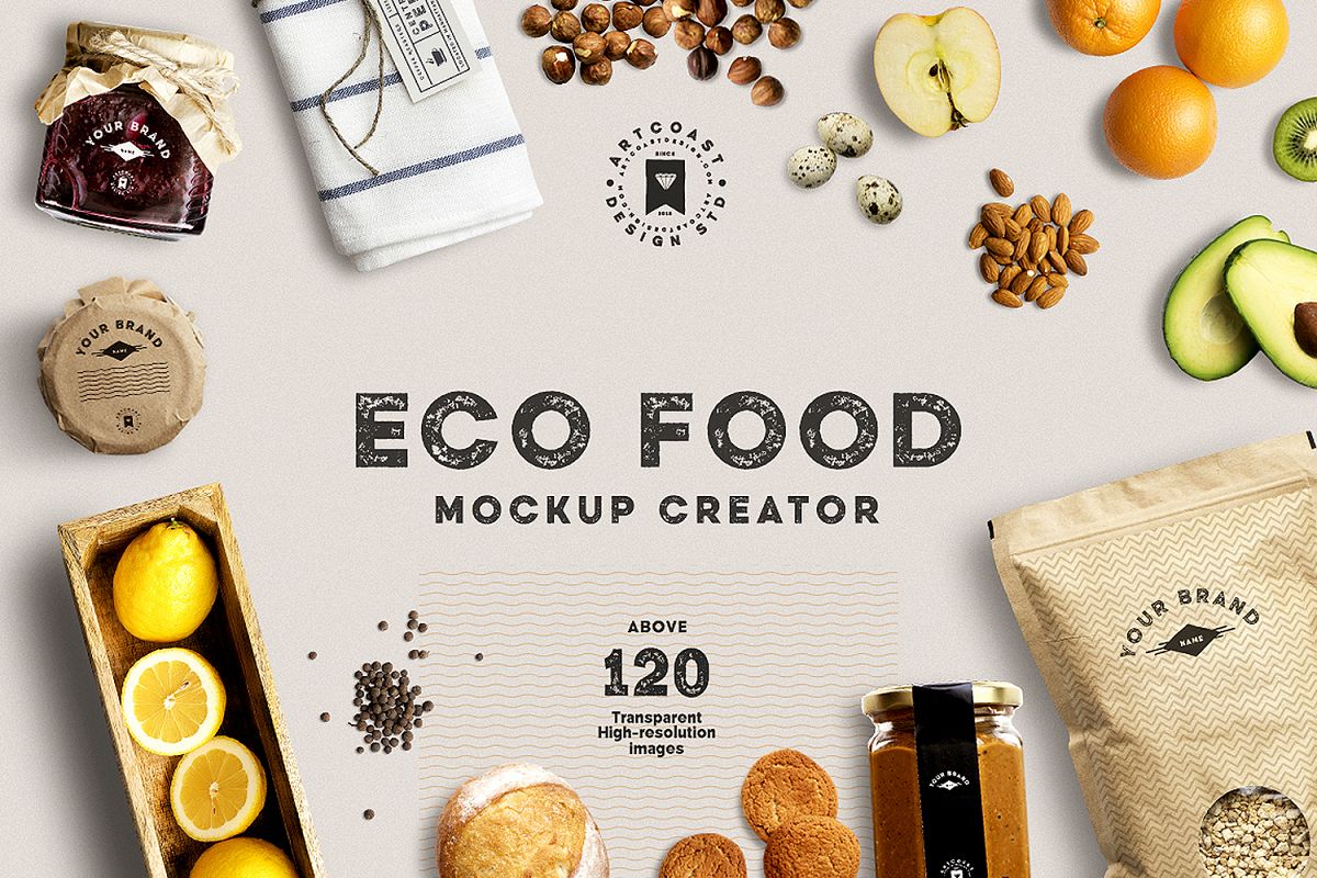 Eco Food Mockup Creator example image 1