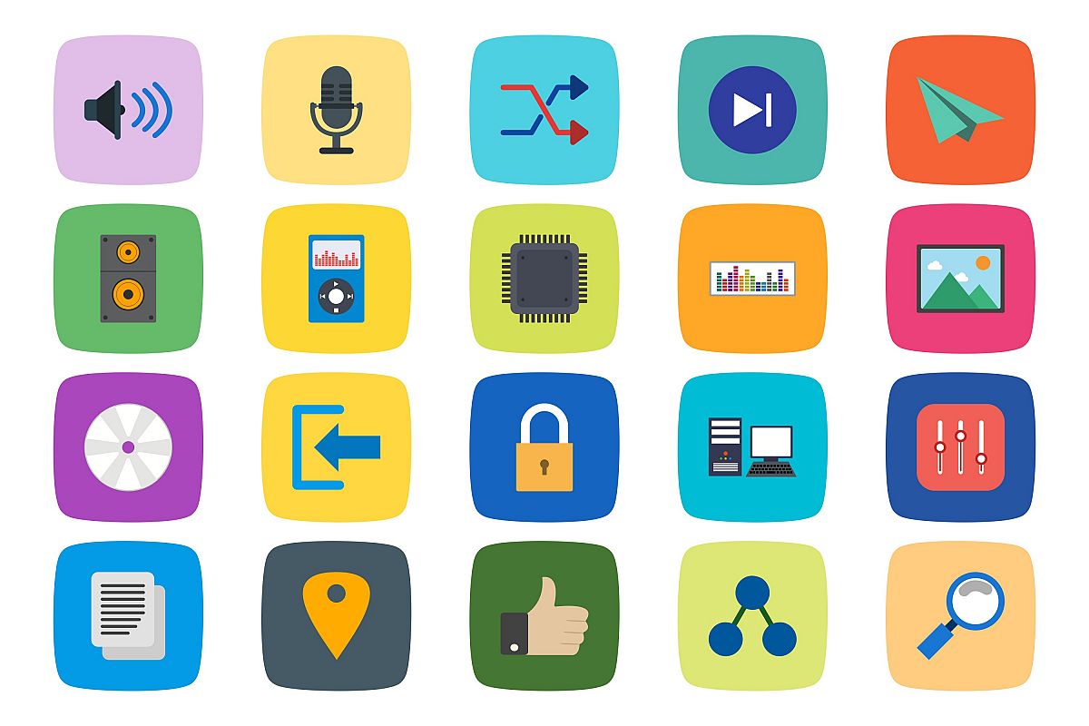 Set Of Multimedia Icons example image 1