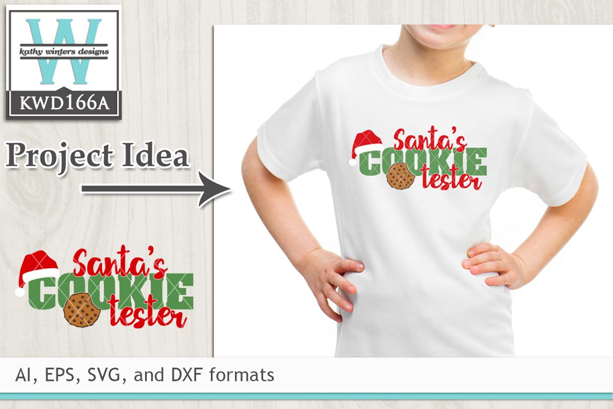 Christmas SVG - Santa's Cookie Tester example image 1