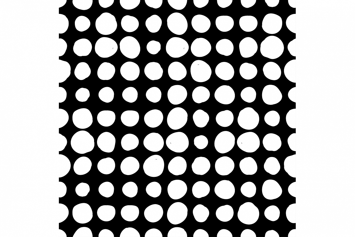 Seamless vector decorative background with polka dots. example image 1