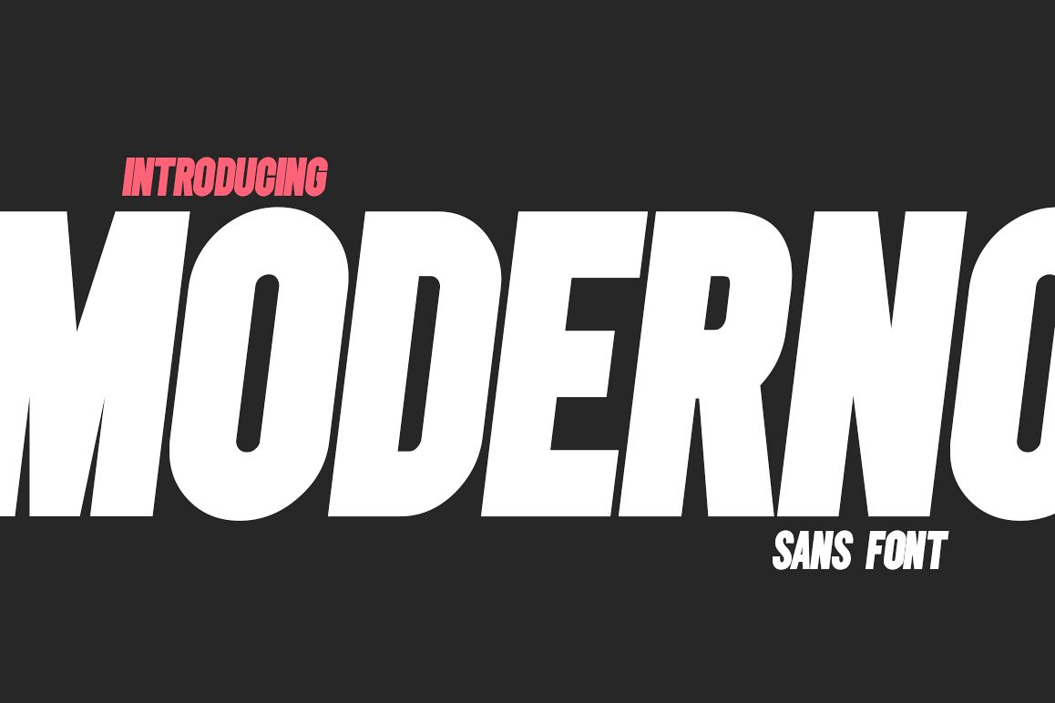 Moderno Sans Font example image 1