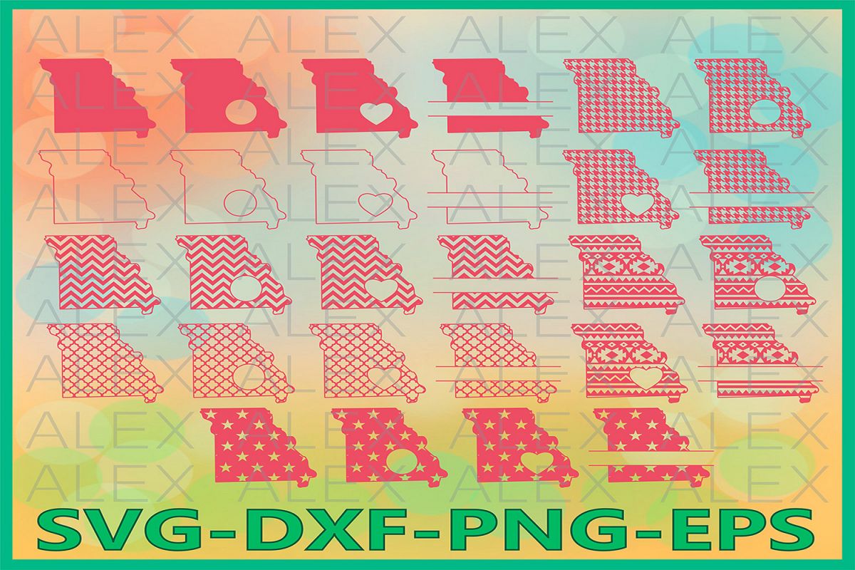 Missouri State SVG, Missouri SVG files for Cricut example image 1