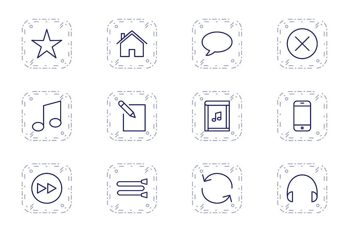 Set Of Multimedia Icons example image 1
