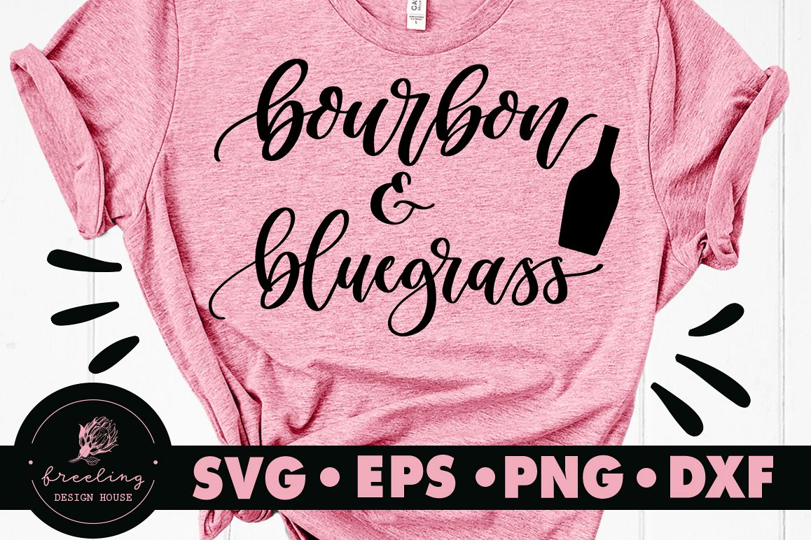 Bourbon And Bluegrass SVG DXF EPS PNG example image 1