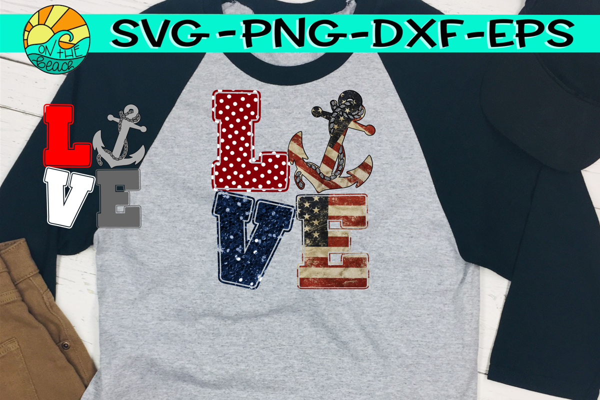 Love Anchor Svg Dxf Eps Png