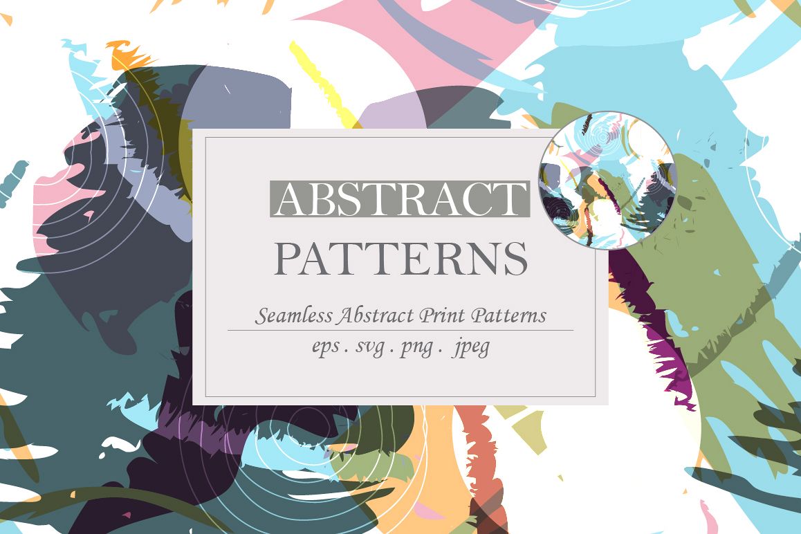 Abstract brush strokes patterns example image 1