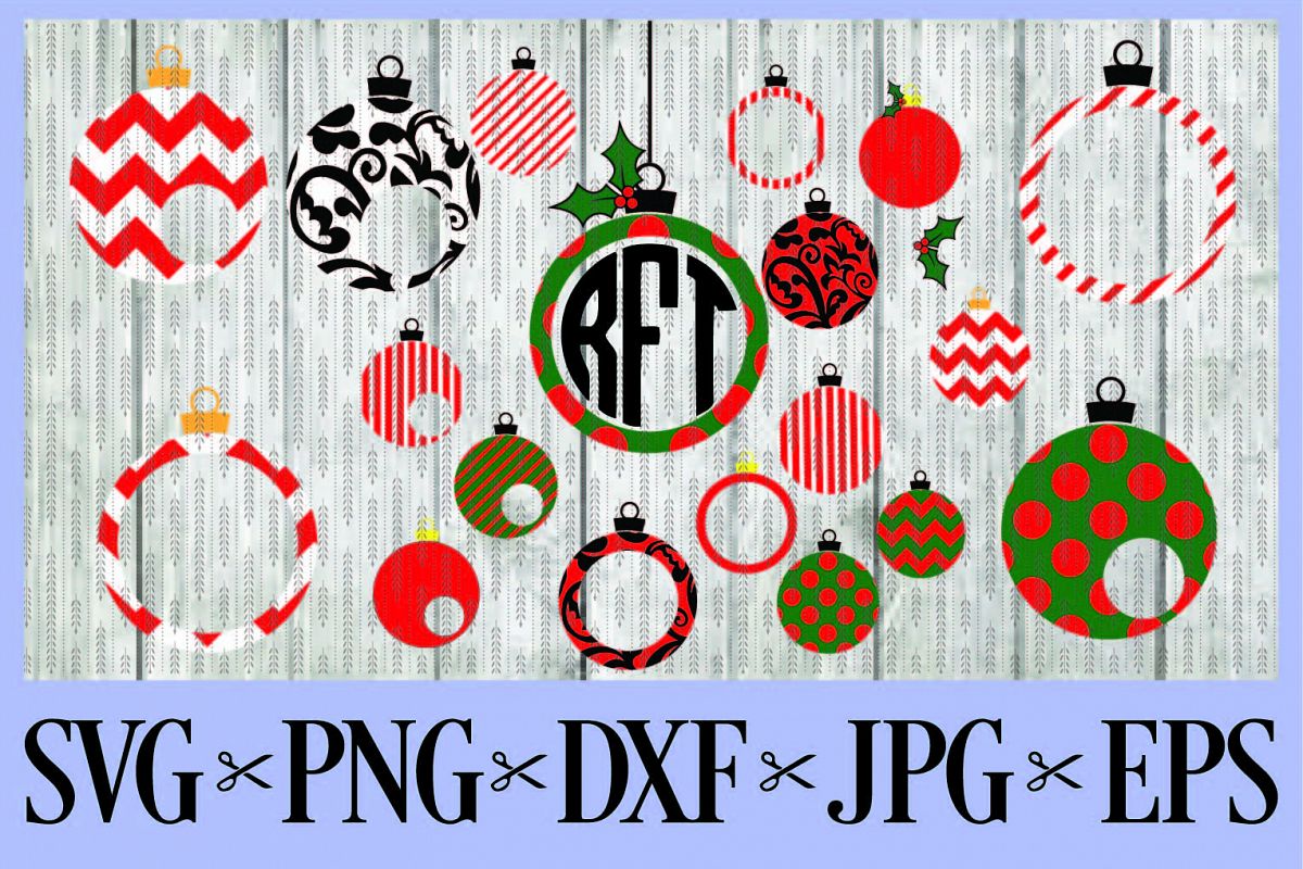 Download Christmas ornaments balls SVG PNG EPS DXF JPG Merry ...
