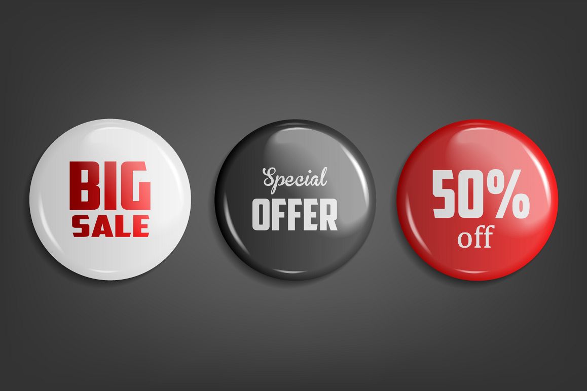 Sale Badges. 3 Colors example image 1
