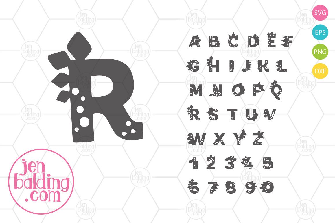 Dinosaur Monogram example image 1