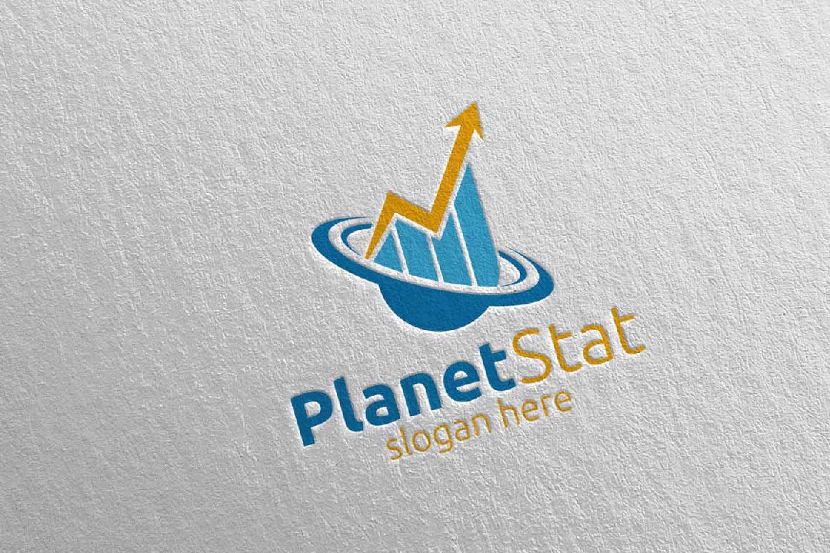 Planet Marketing Financial Advisor Logo Design 25 example image 1