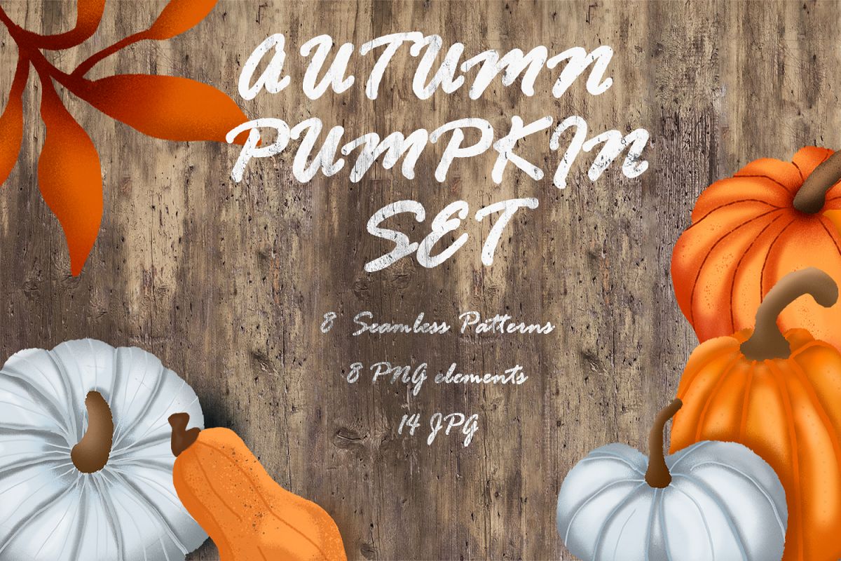 Autumn pumpkin set example image 1