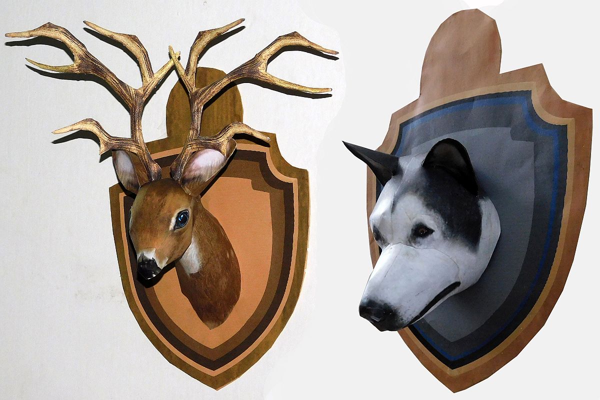 Dog Reindeer Head example image 1