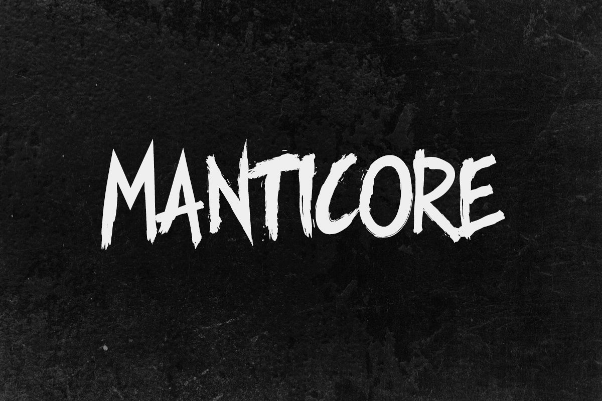 Manticore - Brush Font example image 1