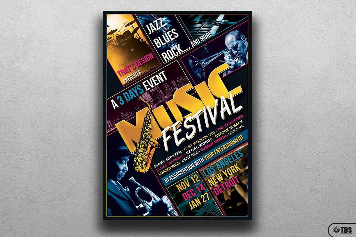 Music Festival Flyer Template V3 example image 1