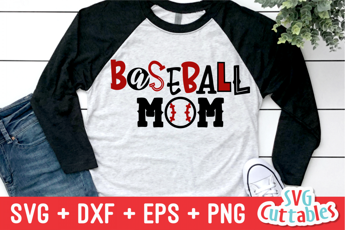 Baseball Mom | SVG Cut File example image 1