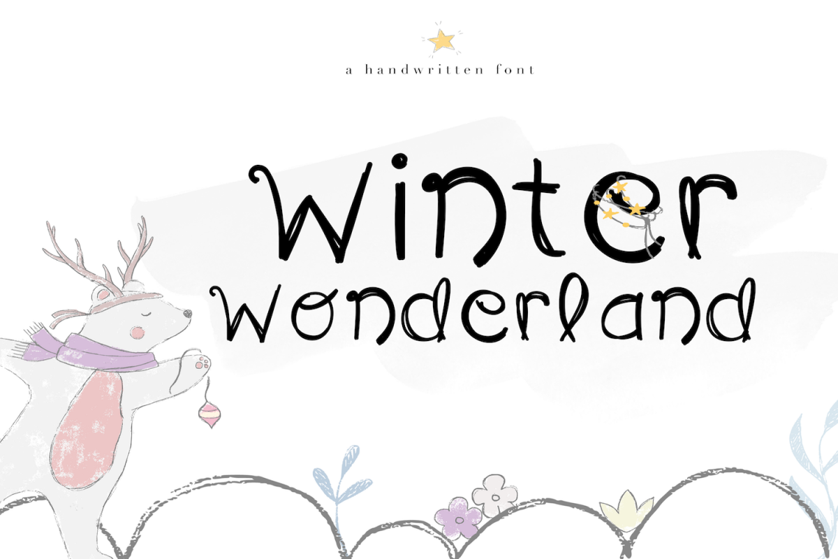 Winter Wonderland - A Fun Handwritten Font example image 1