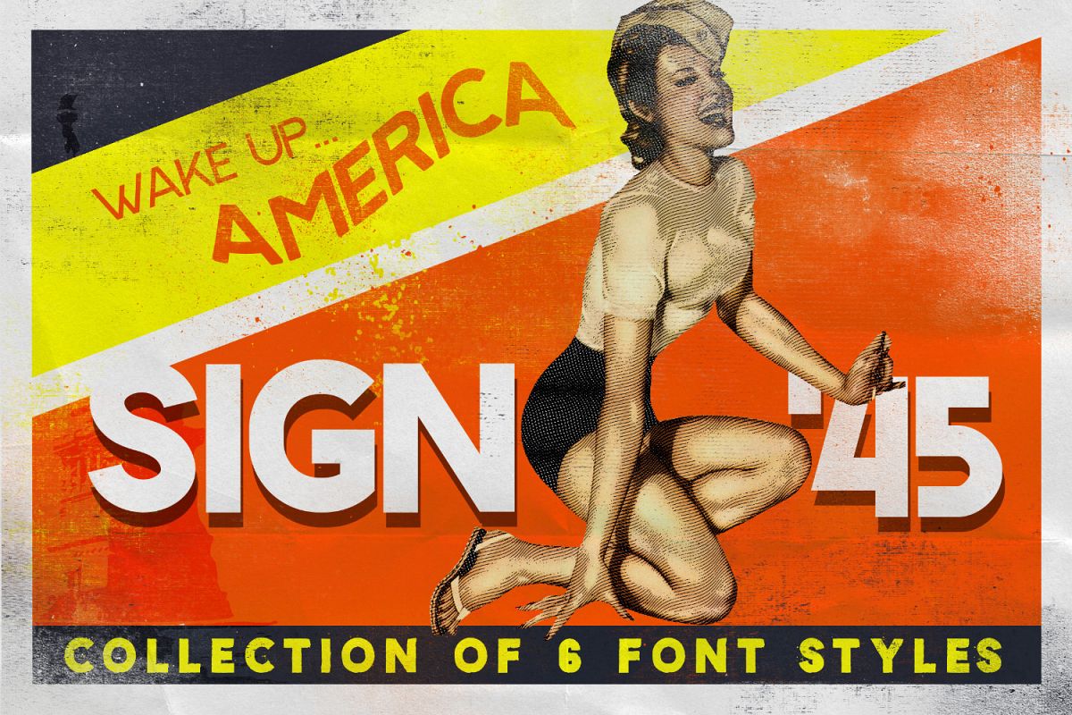 Sign '45 Typeface example image 1