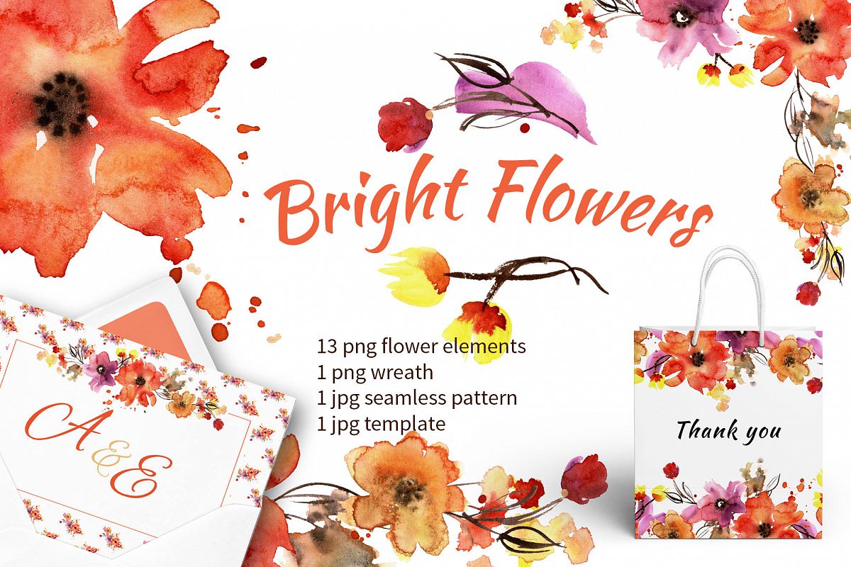 Bright flowers example image 1