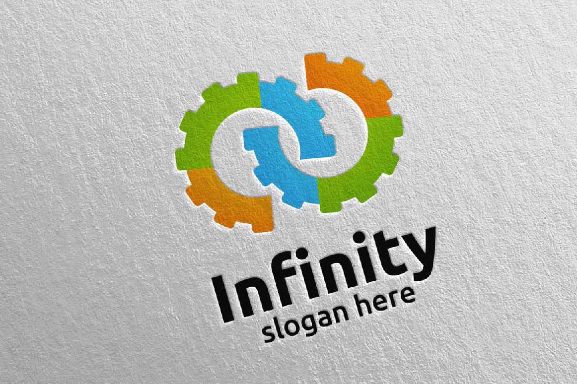 Infinity loop logo Design 11 example image 1