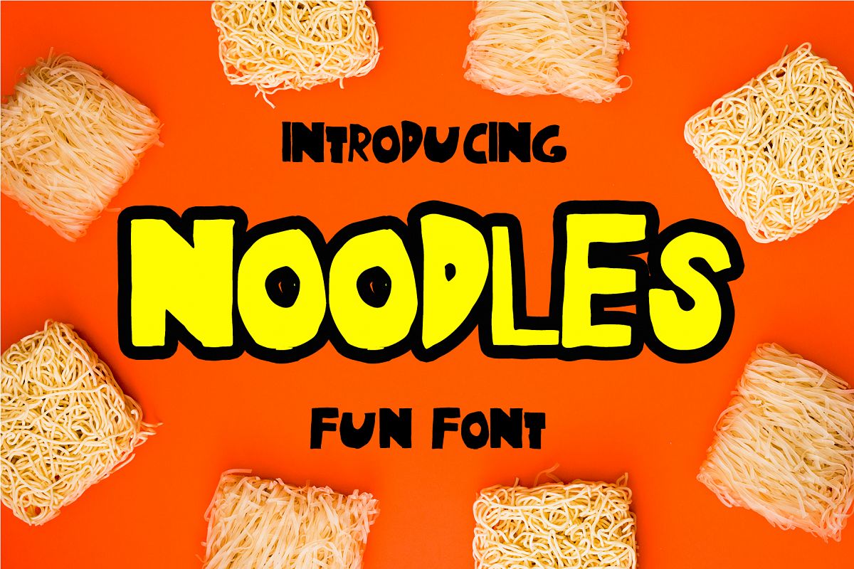 Noodles - Fun Font example image 1