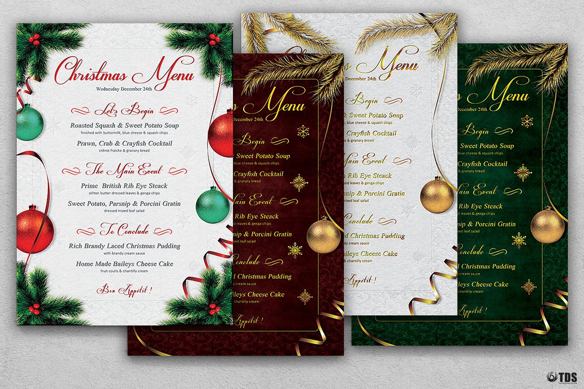 Christmas Menu Template V1 example image 1