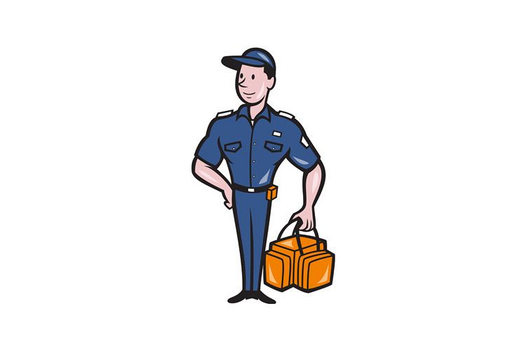Emergency Medical Technician Paramedic EMT Cartoon example image 1