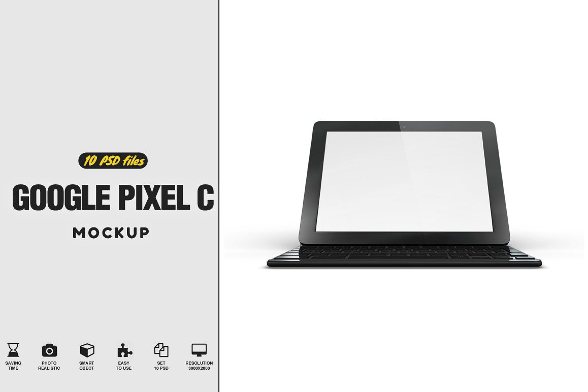 Google Pixel C Tablet Mockup example image 1