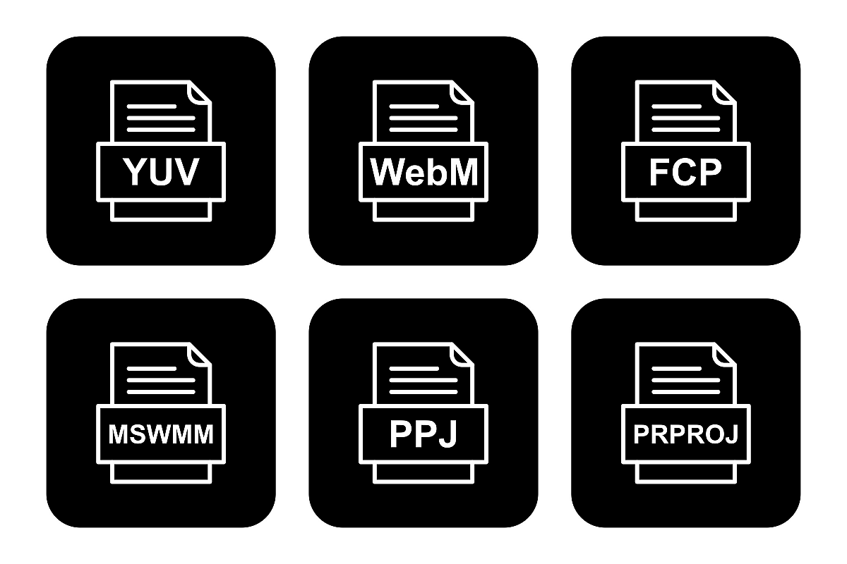 Set Of File Formats Icons example image 1