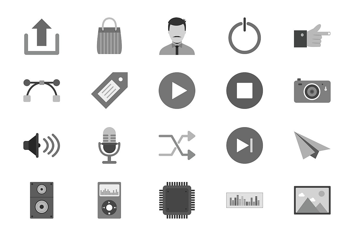 Set Of Multimedia Icons example image 1