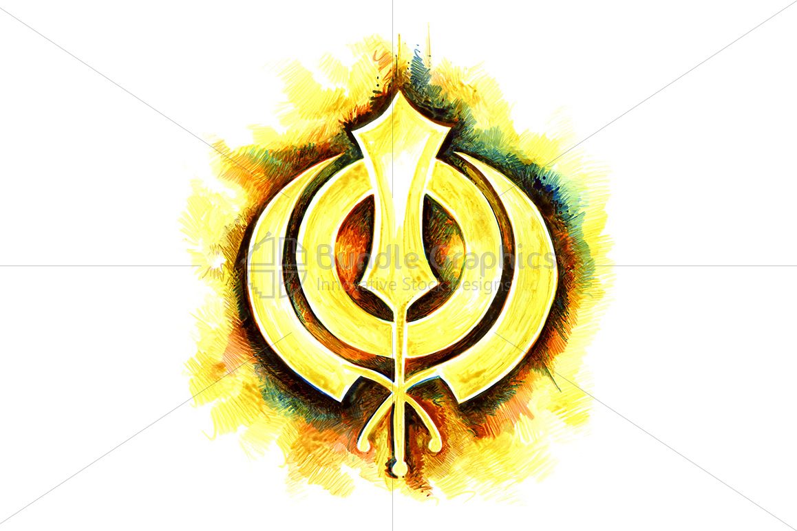 Khanda Sahib - Ink Graphic example image 1