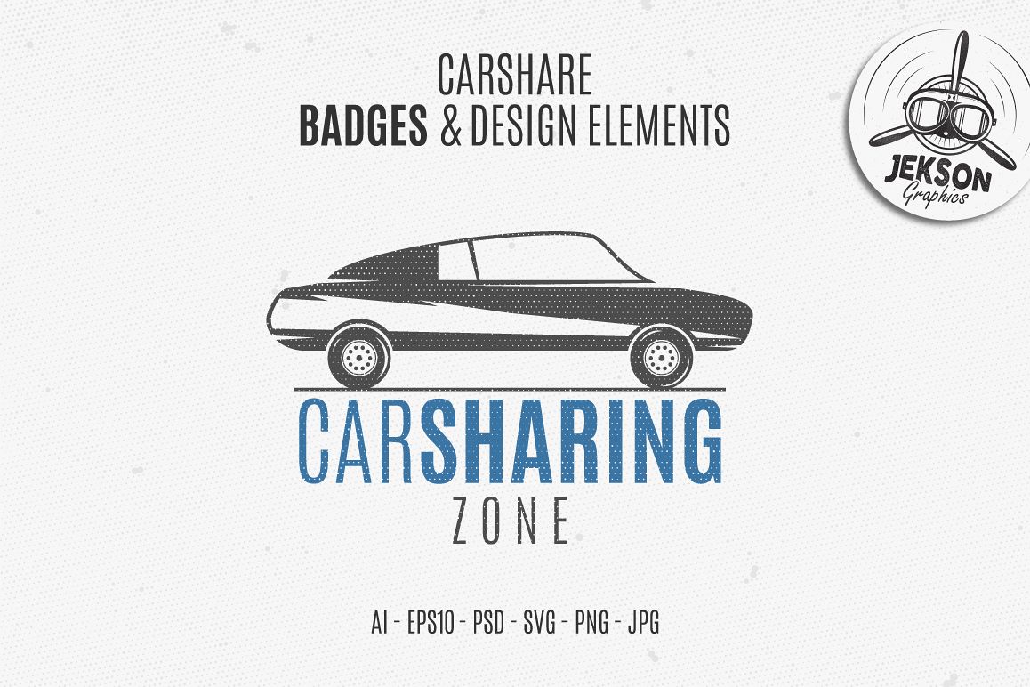 Car Sharing Badges & Elements example image 1