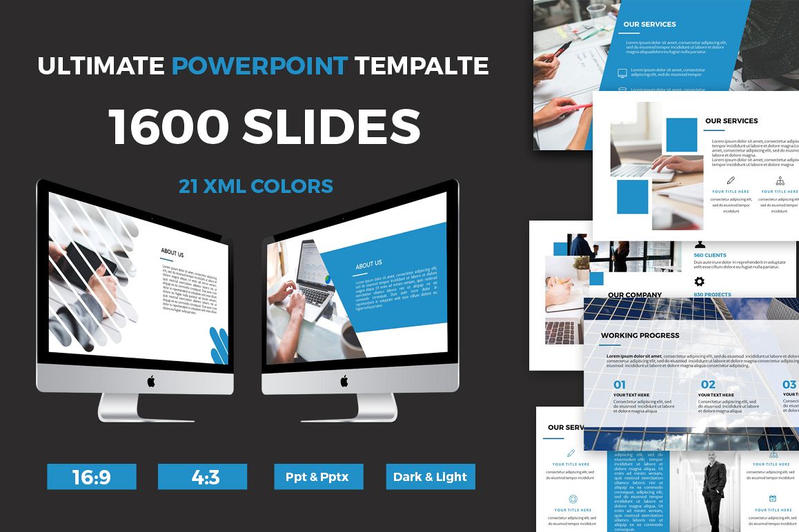 1600 PPT PRESENTATION SLIDES example image 1