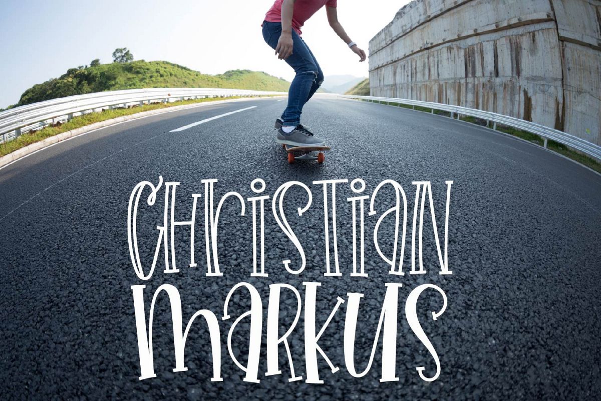 Christian Markus - A Tall Skinny Font Duo example image 1