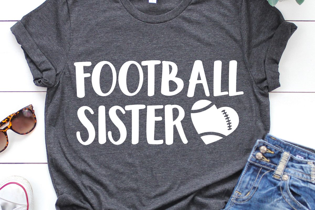 Football Sister SVG, DXF, PNG, EPS example image 1