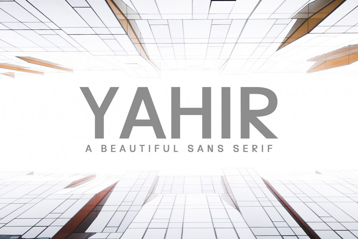 Yahir Sans Serif Font Family example image 1