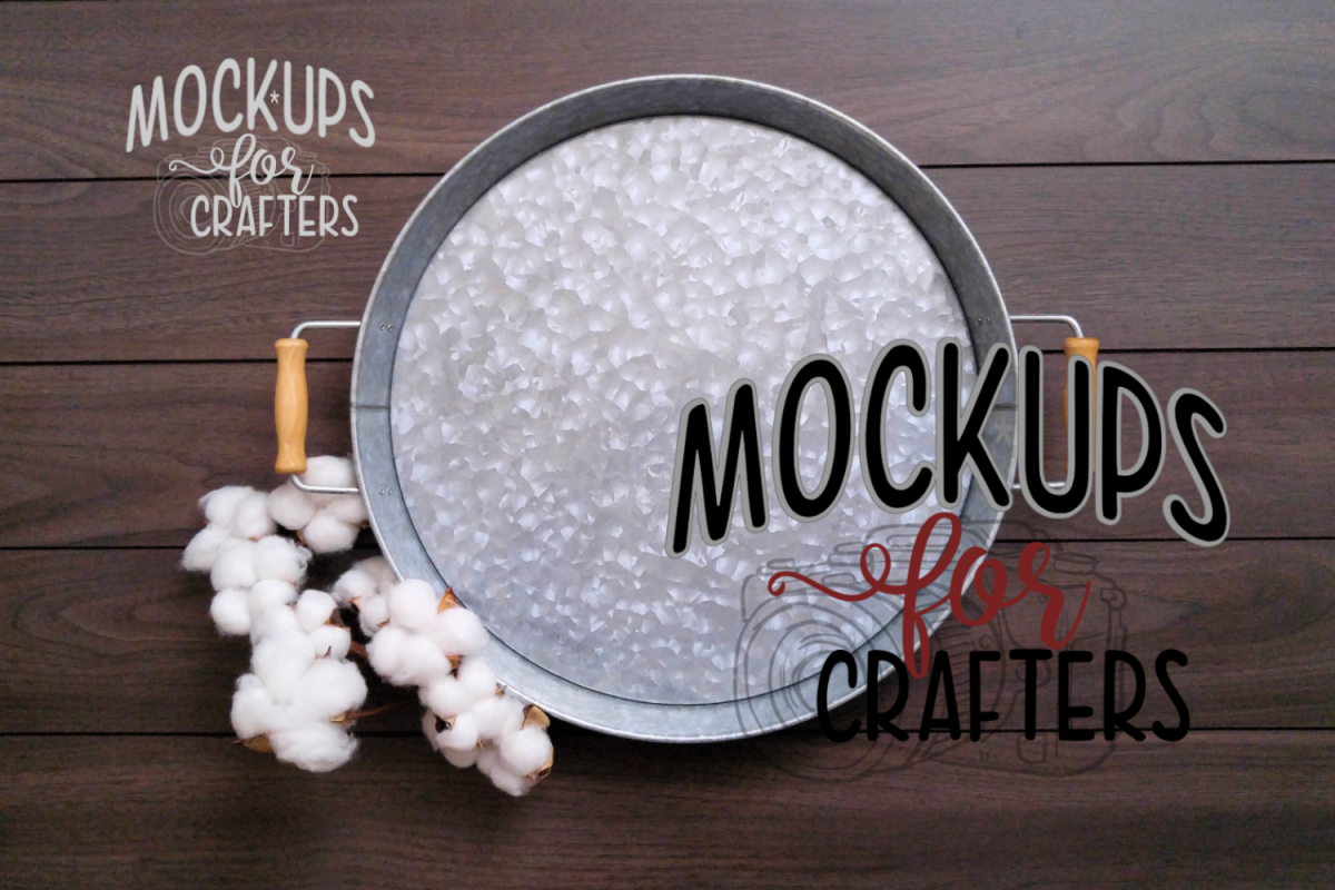 Round Metal Tray Mock-Up - Dollarama example image 1