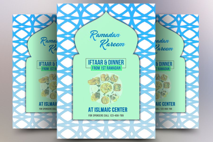 Ramadan Iftaar Flyer example image 1