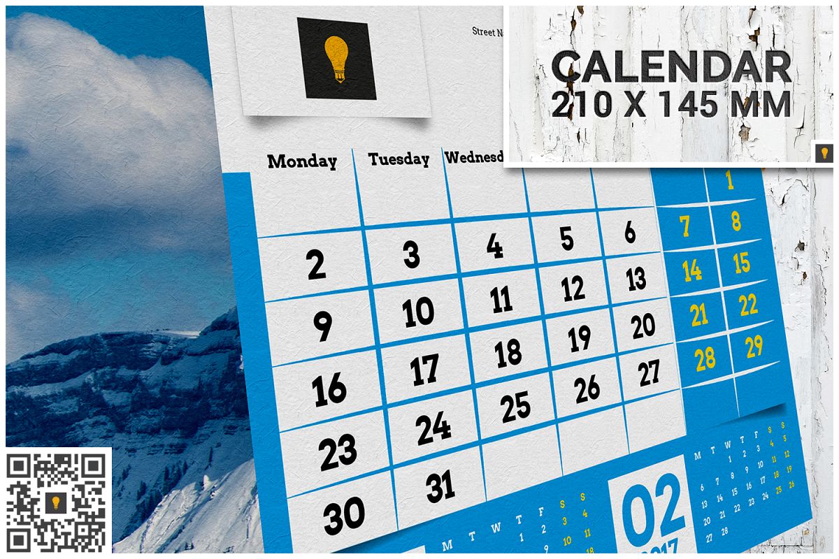 2017 Desktop Calendar example image 1