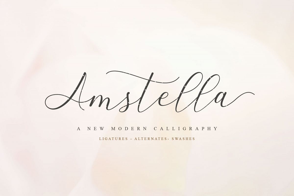 Amstella Modern Calligraphy example image 1