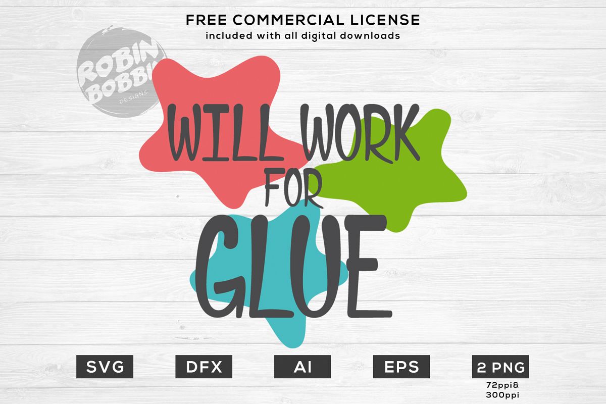 Download Will Work For Glue Kids Svg File 90160 Cut Files Design Bundles