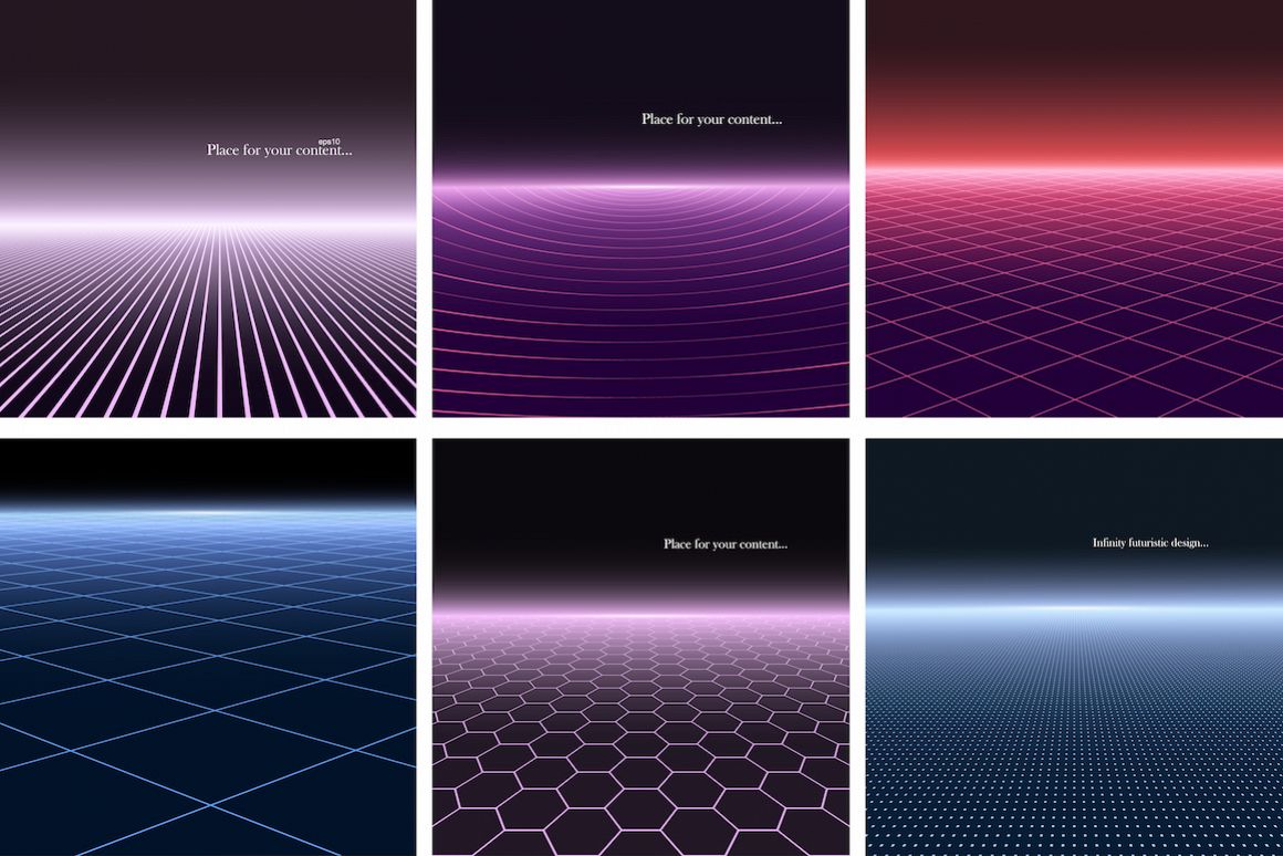 Bright futuristic glowing background example image 1