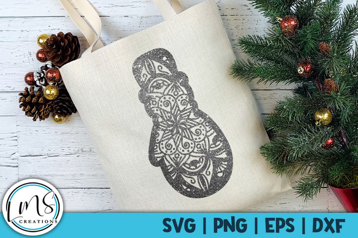 Download Christmas Mandala - Snowman SVG, PNG, EPS, DXF