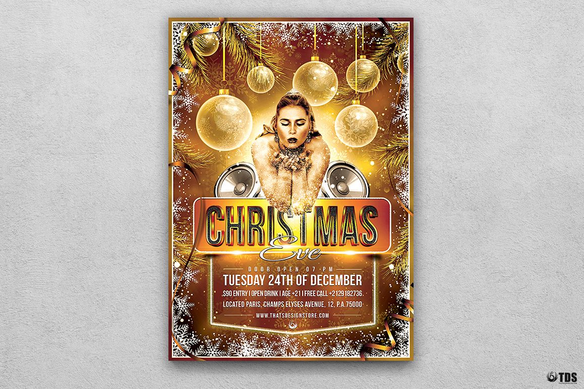 Christmas Eve Flyer Template V4 example image 1