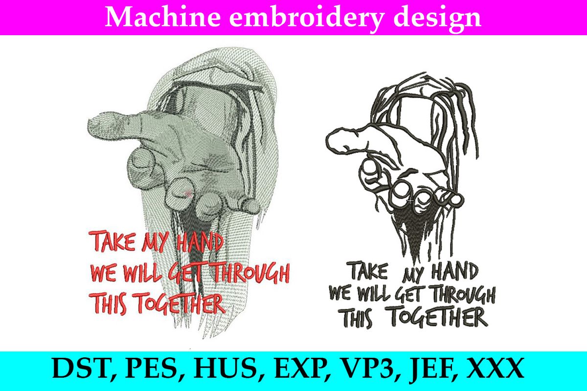 Jesus Hand Set of Machine Embroidery Designs example image 1