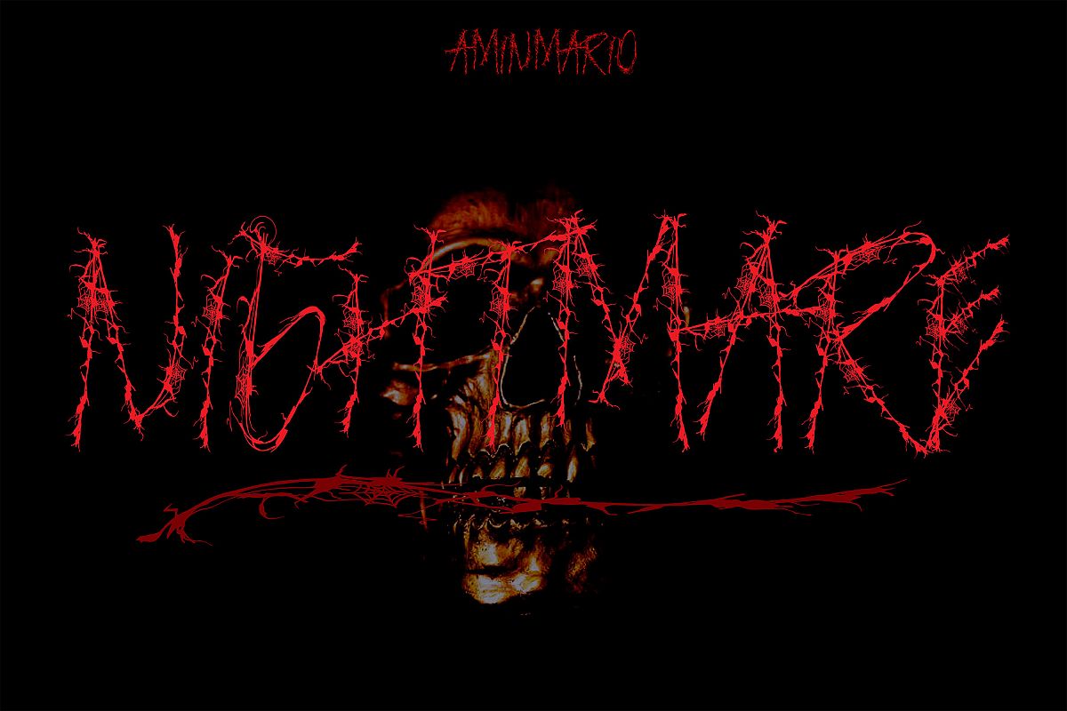 NIGHTMARE | HORROR & HELLOWEEN Font example image 1