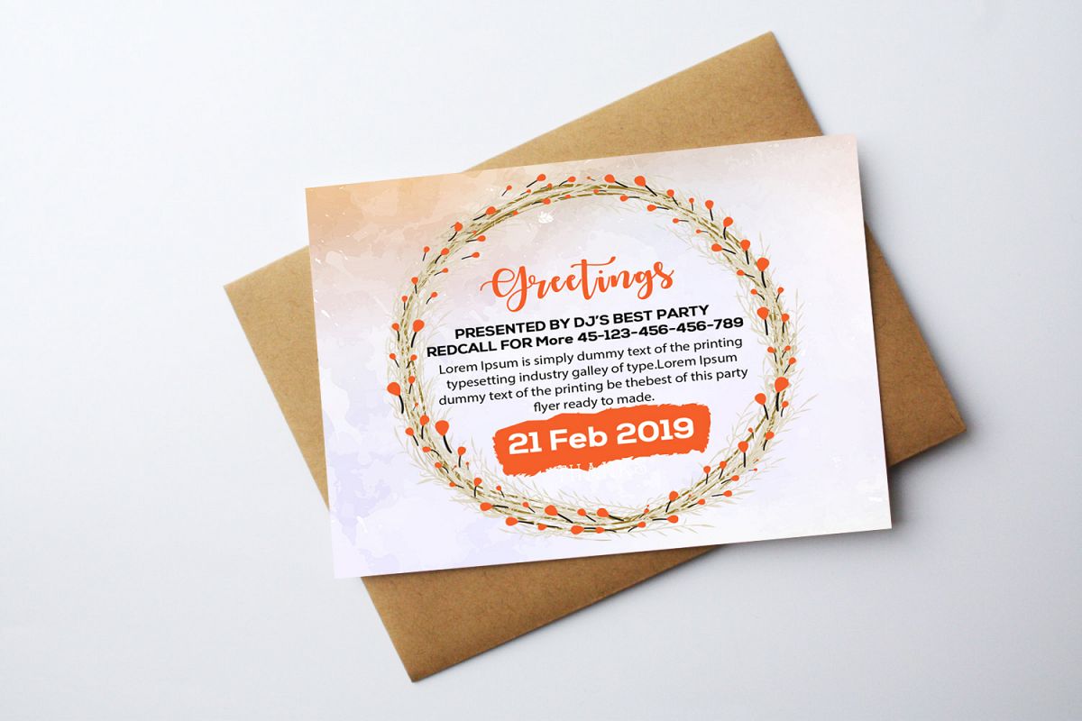 Greeting Card Template example image 1