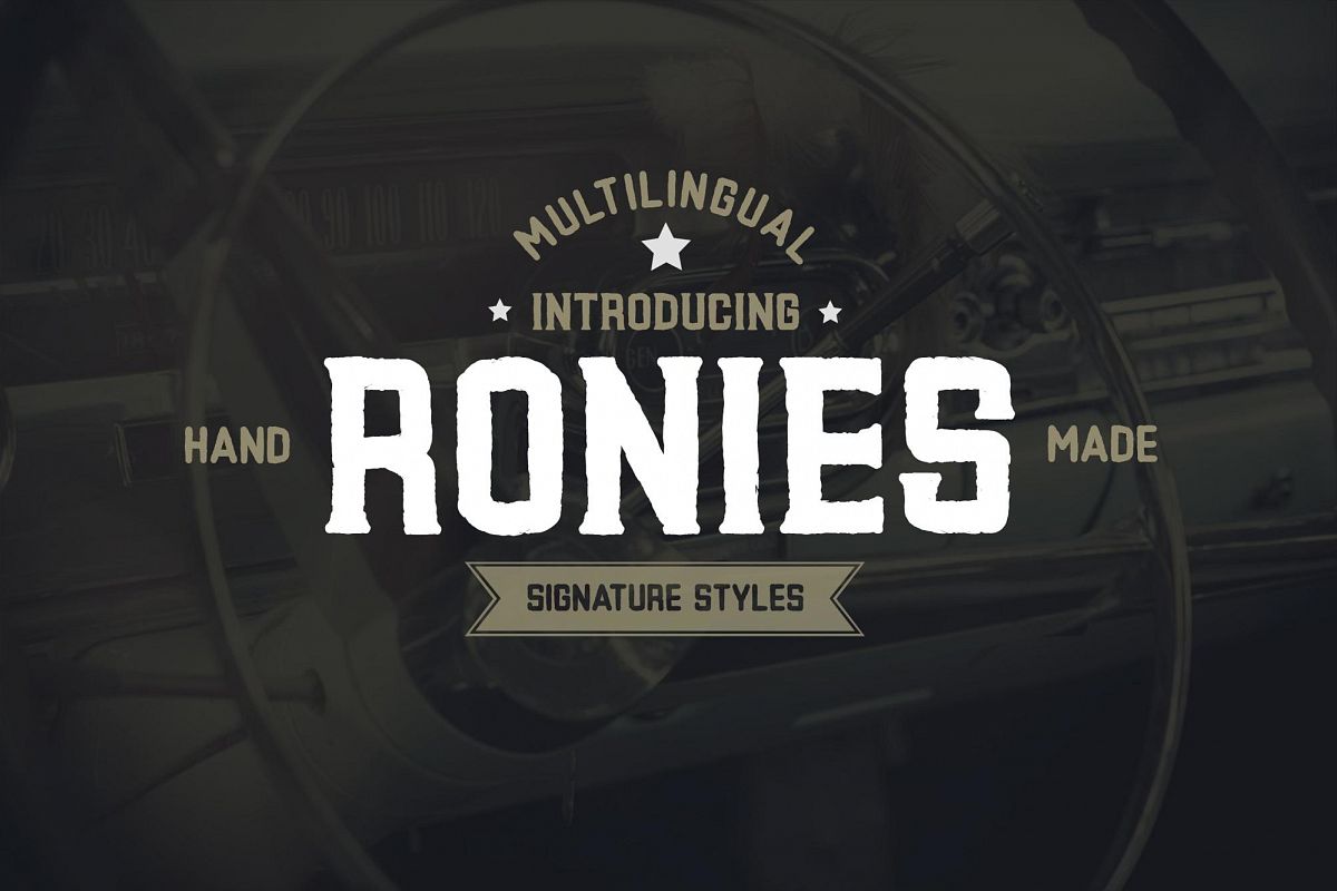 Ronies Vintage Font example image 1