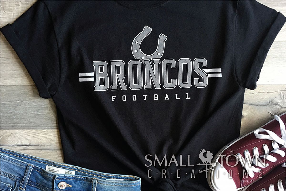 Bronco Football, Football, Sport, Team, PRINT, CUT & DESIGN example image 1