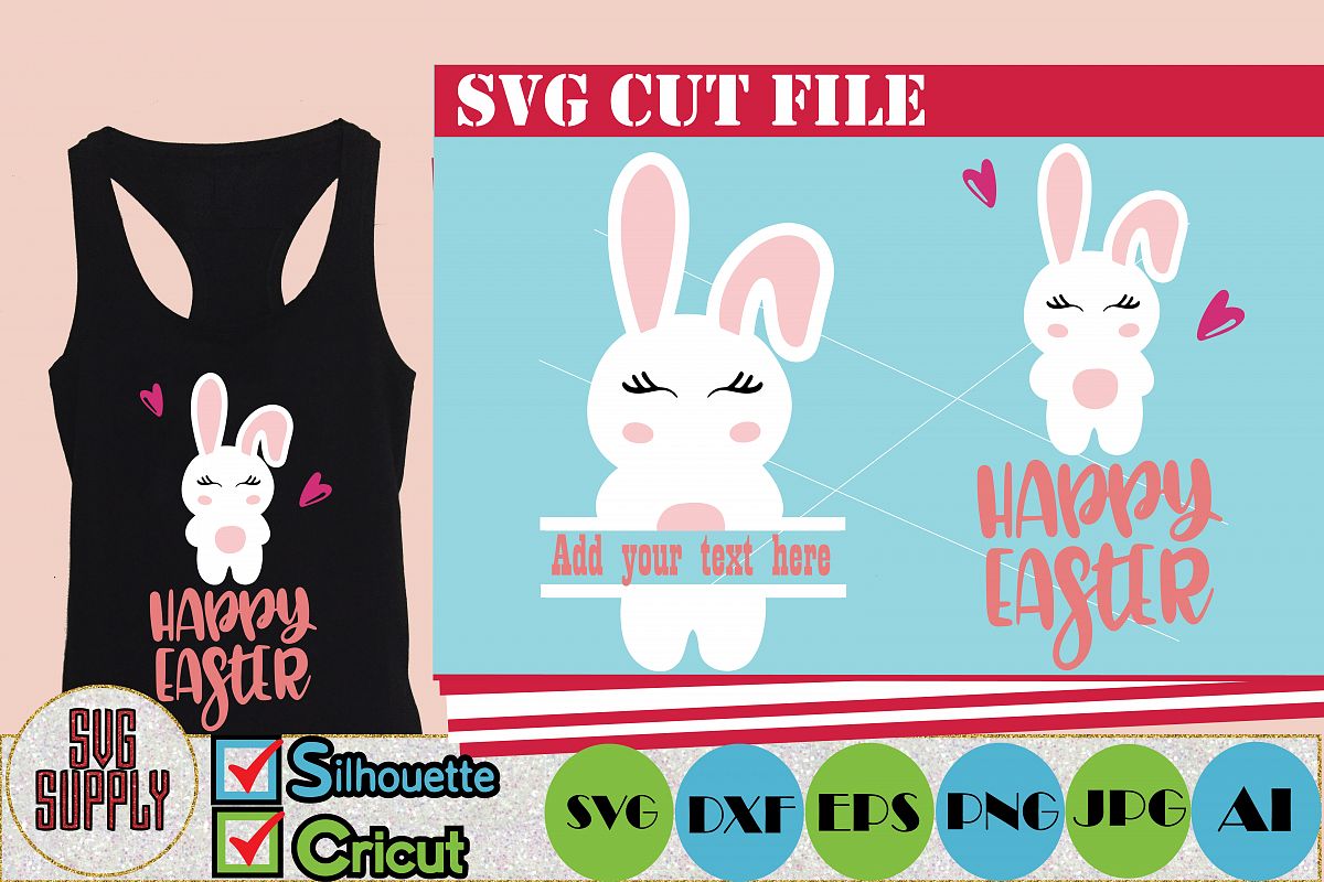 Easter Bunny SVG Cut File example image 1