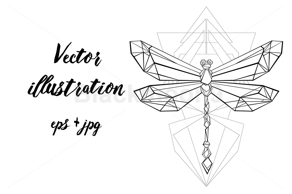 Polygonal Dragonfly example image 1